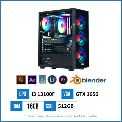 PC Workstation i3 Gen 13th GTX 1650 giá rẻ uy tín nhất TPHCM