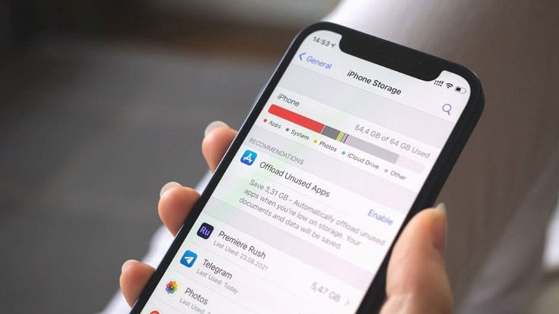 Điện thoại thông minh có dung lượng bộ nhớ từ 32GB trở lên