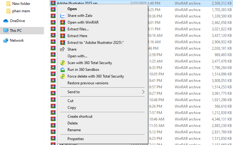 Bạn cần tiến hành việc giải nén tệp tin