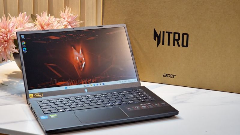 Acer Nitro V ANV15-51-75GS thiết kế cao cấp, sang trọng