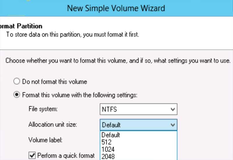 Ổ cứng cần Allocation Unit Size tối ưu cho hiệu năng lưu trữ Định dạng USB chọn Allocation Unit Size phù hợp dung lượng tệp