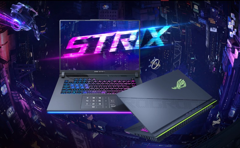 Laptop Asus ROG Strix G16 có thiết kế ấn tượng và mạnh mẽ