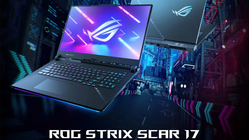Asus ROG Strix SCAR 17 thiết kế đẹp trong phân phúc laptop 17 inch Asus ROG Strix SCAR 17 thiết kế đẹp trong phân phúc laptop 17 inch
