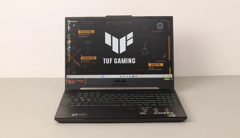 Màn hình 15.6 inch FHD và card RTX 4050 mang lại trải nghiệm chân thực Asus TUF Gaming A15 sở hữu CPU Ryzen 5 7535HS, hiệu năng mạnh mẽ
