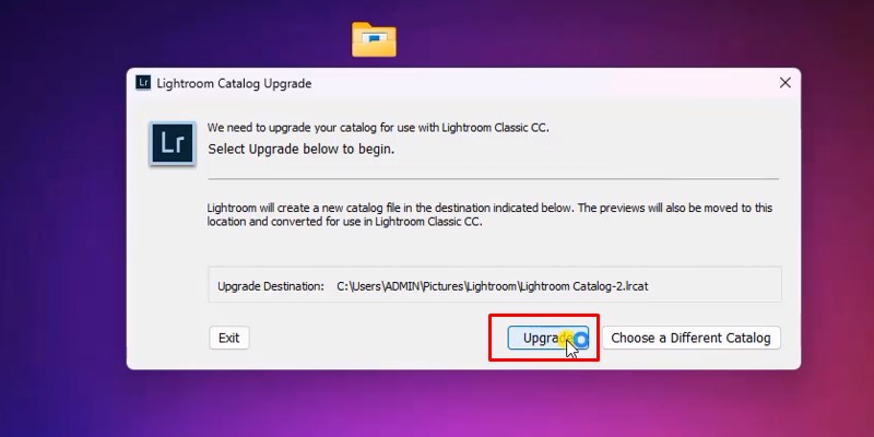 Bấm chọn vào mục Upgrade để cập nhật phần mềm nếu có