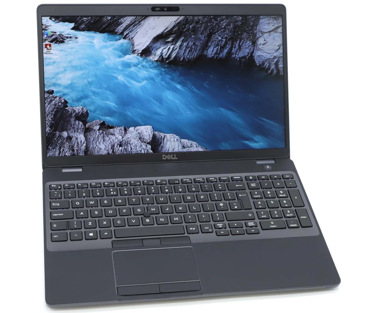 Bàn phím hành trình sâu, độ nảy tốt, và touchpad mượt mà hỗ trợ tối ưu công việc Dell Latitude 5500 có bàn phím chống tràn, thiết kế hợp lý, nhập liệu chính xác