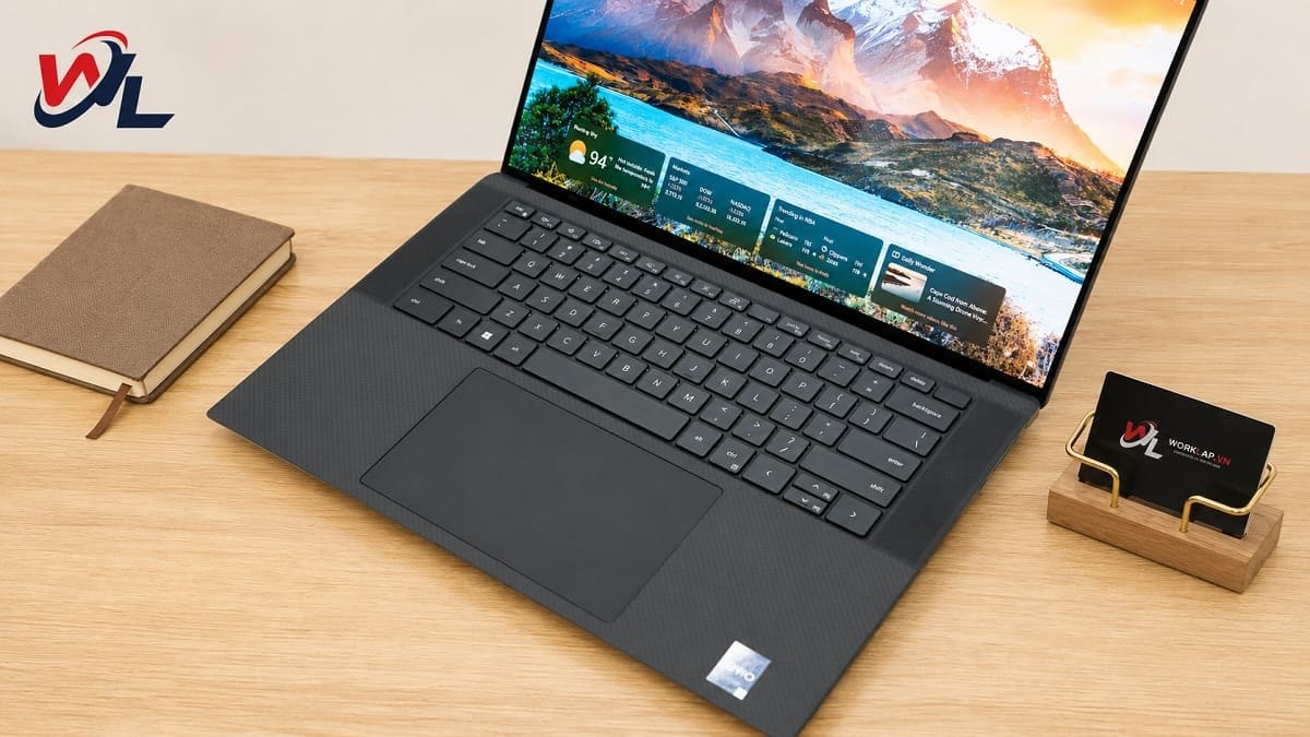 Bàn phím êm cùng Touchpad phủ kính rộng rãi Bàn phím gõ êm ái cùng Touchpad rộng rãi