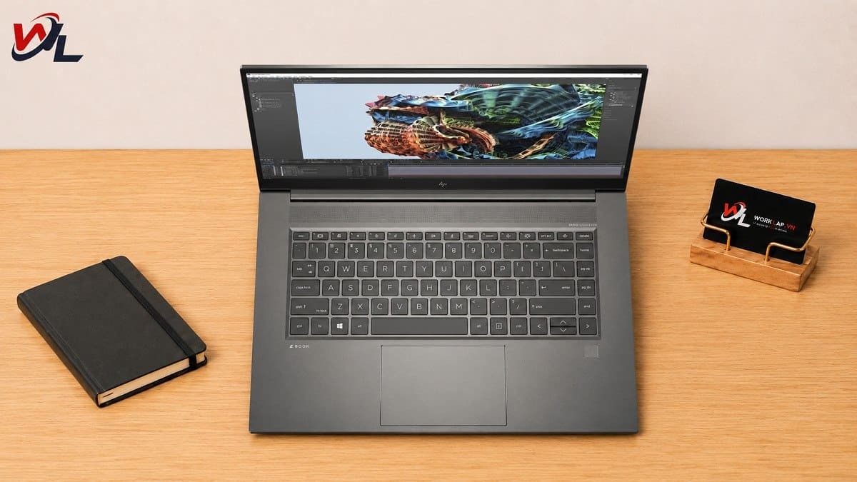 Bàn phím êm, độ nảy tốt, hỗ trợ làm việc liên tục nhiều giờ HP Zbook Studio G8, laptop đẳng cấp doanh nhân