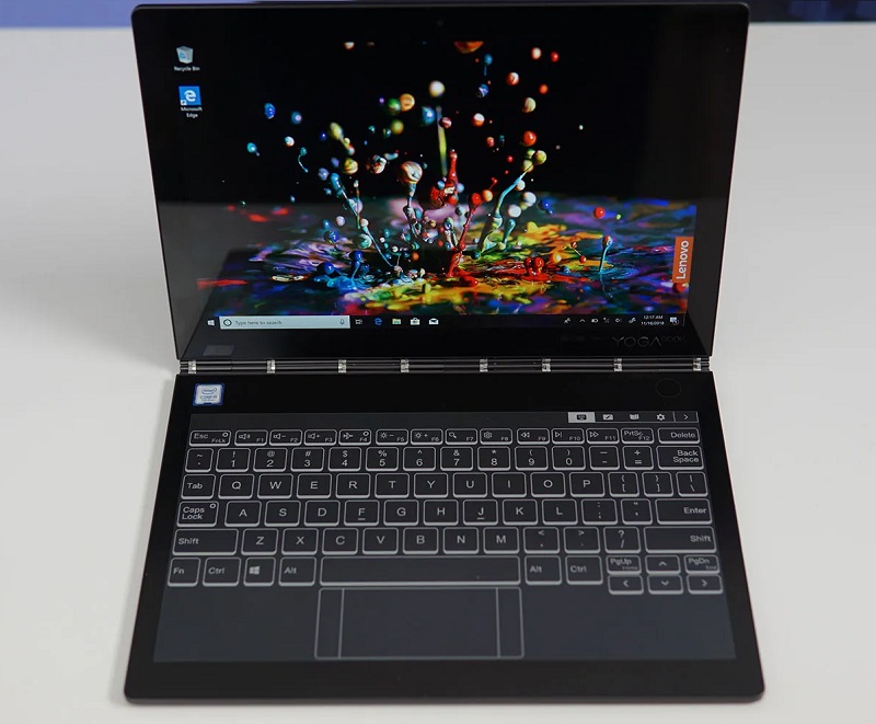 Bàn phím laptop Yoga cũ được thiết kế khoa học, mang lại trải nghiệm nhập liệu thoải mái