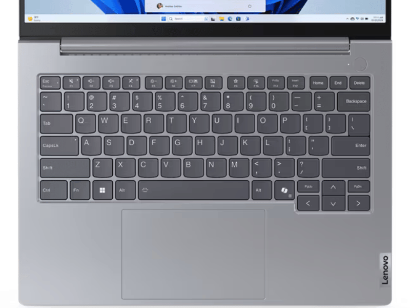 Dãy phím số giúp nhập liệu nhanh và thoải mái hơn Bàn phím số ThinkBook hỗ trợ nhập liệu dễ dàng, êm ái và chính xác