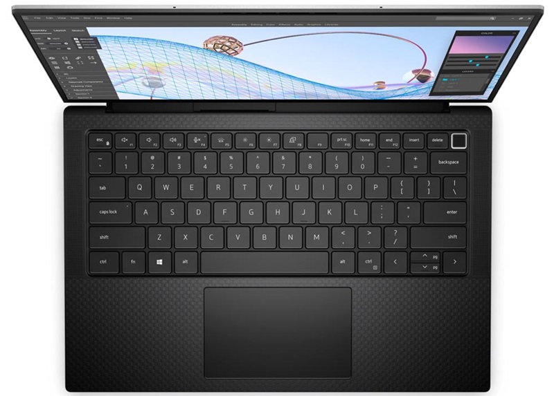 Touchpad lớn, bề mặt kính mang lại trải nghiệm di chuột mượt mà Bàn phím Dell Precision 5470 có hành trình sâu, gõ êm và ít ồn