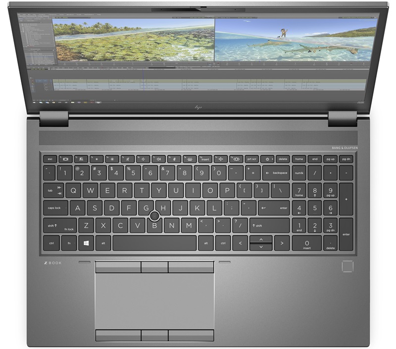 Bàn phím full-size, hành trình sâu, đèn nền hỗ trợ làm việc tối ưu