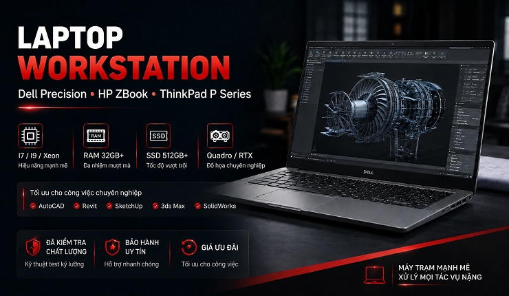 Laptop đồ họa workstation cấu hình cao giá rẻ