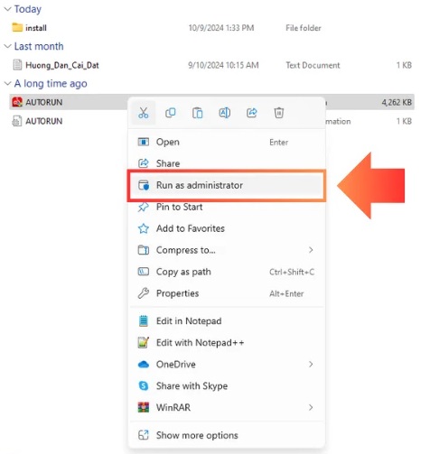 Làm theo hướng dẫn của hình hoặc đúp chuột chạy phần mềm