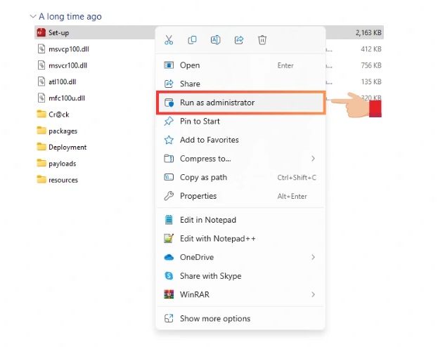 Tải về giải nén và chạy file “Setup” Tải về giải nén và chạy file “Setup”