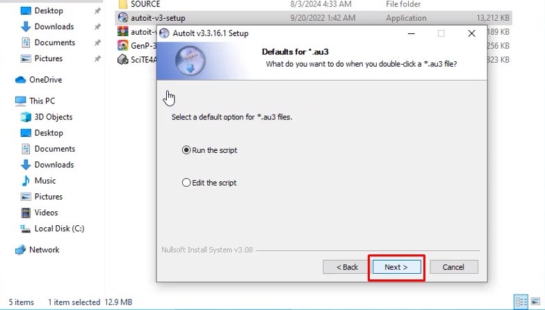 Bấm Install để tiếp tục