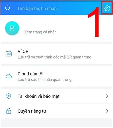 Chọn mục “Cài đặt” Chọn mục “Cài đặt”