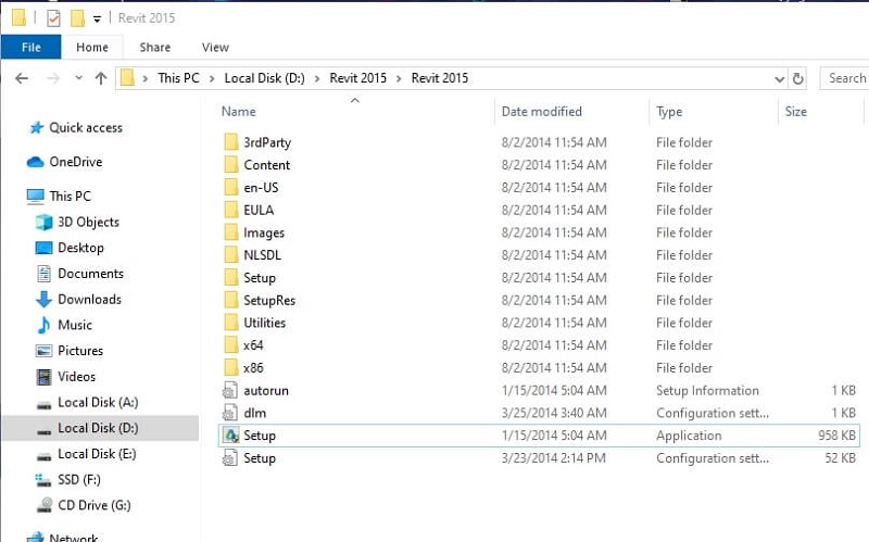 Chọn tệp “Setup” và chọn vào mục “Run as Administrator” Chọn tệp “Setup” và chọn vào mục “Run as Administrator”