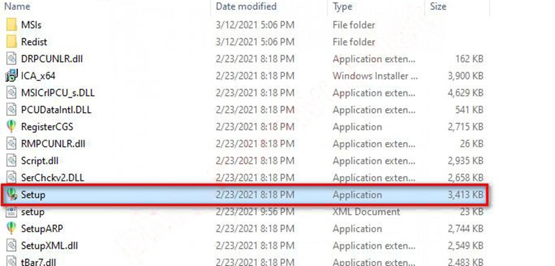 Chạy file Setup.exe và nhấn Next để tiếp tục cài đặt Chạy file Setup.exe và nhấn Next để tiếp tục cài đặt