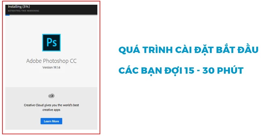 Bạn cần đợi một chú để phần mềm chạy Bạn cần đợi một chú để phần mềm chạy