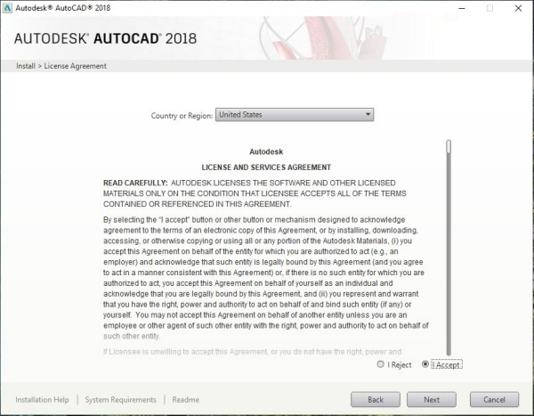 Tích vào ô Accept Tích vào ô Accept