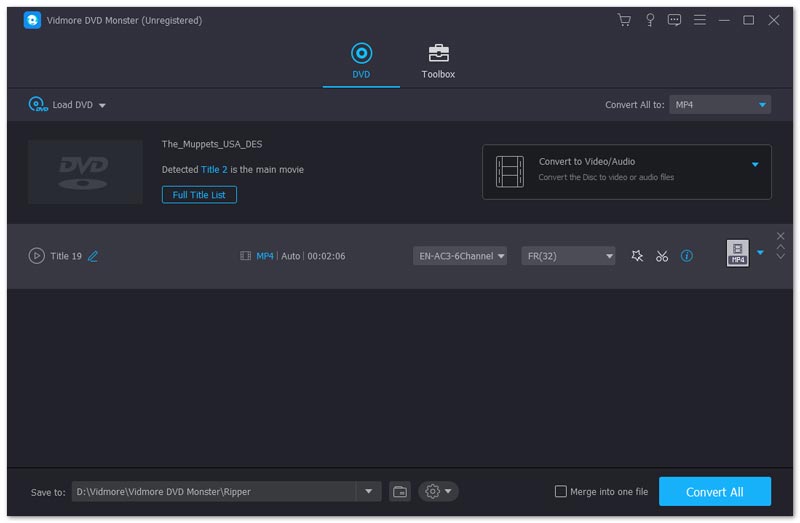 Bấm vào nút “Rip All” Bấm vào nút “Rip All”