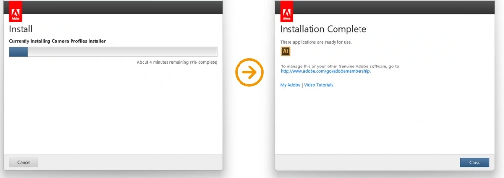 Nhấn chọn vào mục "Close" Nhấn chọn vào mục "Close"