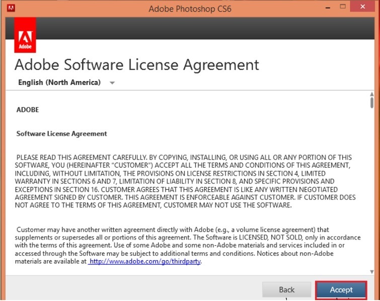 Nhấn vào mục“Accept”
