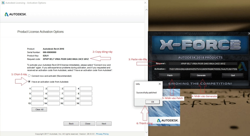 Chọn “I have an activation code from Autodesk” để nhập mã kích hoạt Chọn “I have an activation code from Autodesk” để nhập mã kích hoạt