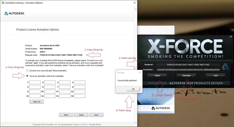 Chọn “I have an Activation Code” để tiếp tục kích hoạt bằng mã Chọn “I have an Activation Code” để tiếp tục kích hoạt bằng mã