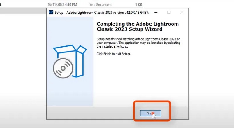 Bấm Finish để hoàn thành cài đặt