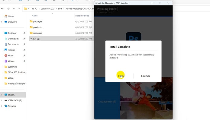 Bấm chọn vào mục Close để hoàn tất Bấm chọn vào mục Close để hoàn tất