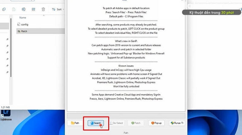 Bấm chọn vào Search để tìm kiếm vị trí Bấm chọn vào Search để tìm kiếm vị trí