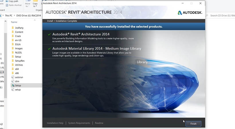 Bấm Finish để hoàn tất