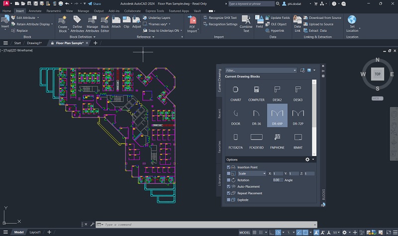 Các tính năng có trong Autocad 2007