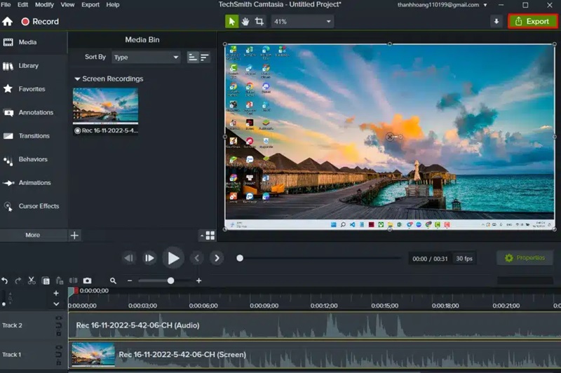 Phần mềm quay màn hình sắc nét, chỉnh sửa dễ dàng, tích hợp AI