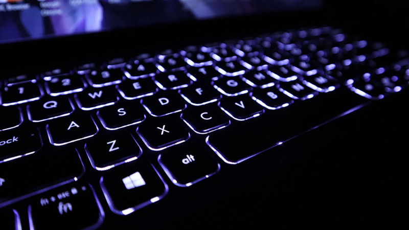 Bật đèn bàn phím laptop 