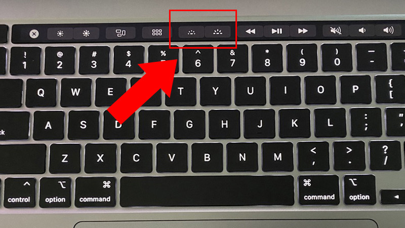 Dùng F6 để tăng độ sáng đèn bàn phím Macbook