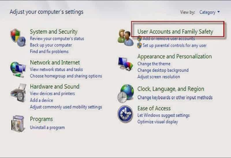 Mở Bảng điều khiển → Tài khoản người dùng → Tạo mật khẩu mới Nhập mật khẩu, xác nhận và lưu để bảo vệ máy tính