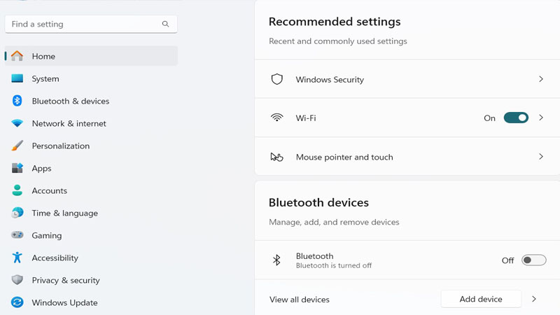 Nhấn tổ hợp phím Windows + I để mở cửa sổ Settings Nhấn tổ hợp phím Windows + I