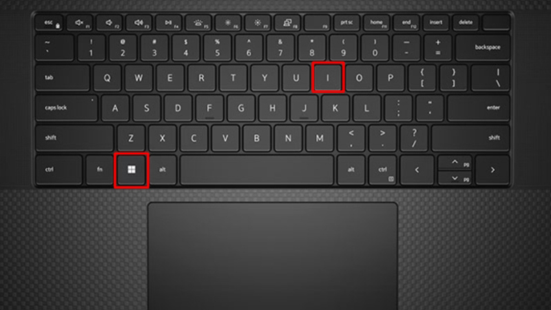 Nhấn tổ hợp 2 phím là Windows + I