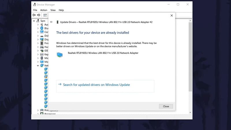 Tiến hành cập nhật thành công Driver Tiến hành cập nhật Driver