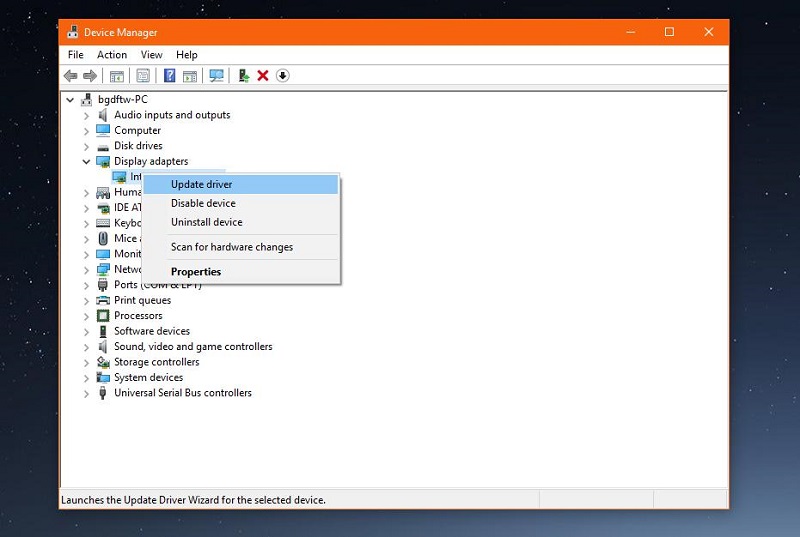 Cập nhật driver âm thanh giúp cắm tai nghe với máy tính để bàn