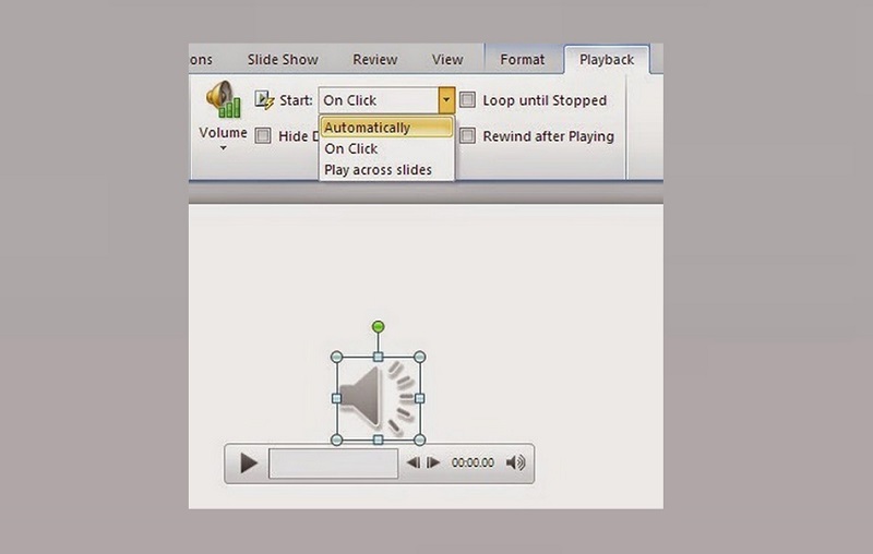 Kiểm tra đoạn ghi âm và chèn vào bài slide