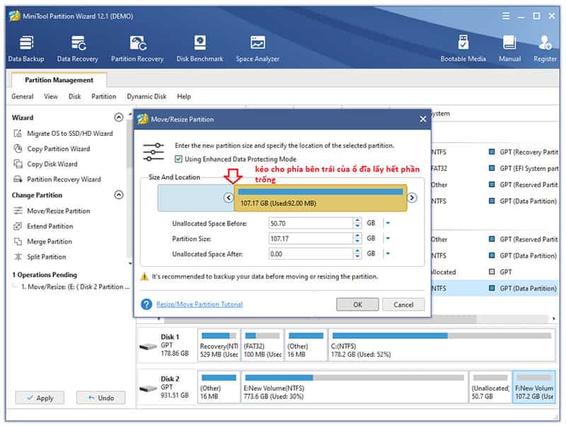 Tránh mất dữ liệu khi cài đặt hoặc nâng cấp hệ điều hành Giúp sắp xếp dữ liệu và chương trình gọn gàng, dễ quản lý