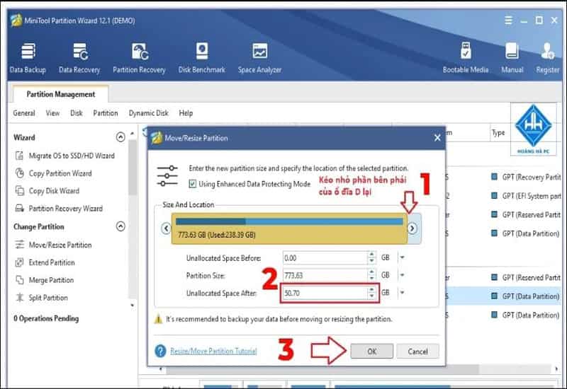 Không cần phần mềm, có thể tạo và gộp phân vùng trực tiếp Sử dụng Disk Management để chia ổ đĩa trong Windows 10