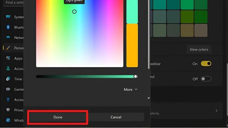 Tiến hành chỉnh màu cho chuẩn