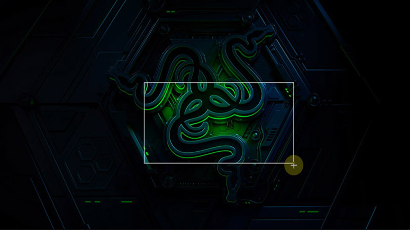 Kéo chuột vào vùng cần chụp màn hình