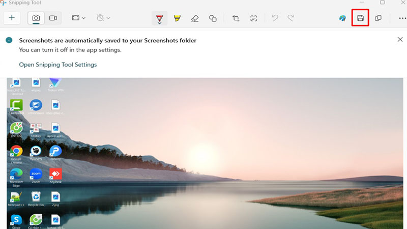 Dùng tổ hợp phím Ctrl + S để lưu ảnh Dùng tổ hợp phím Ctrl + S