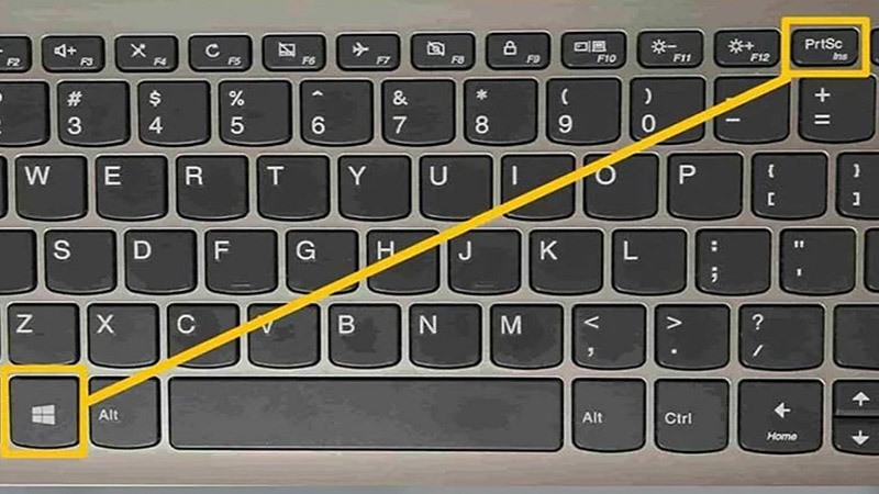 Nhấn tổ hợp Windows + Print Screen để chụp ảnh màn hình Tổ hợp Windows + Print Screen